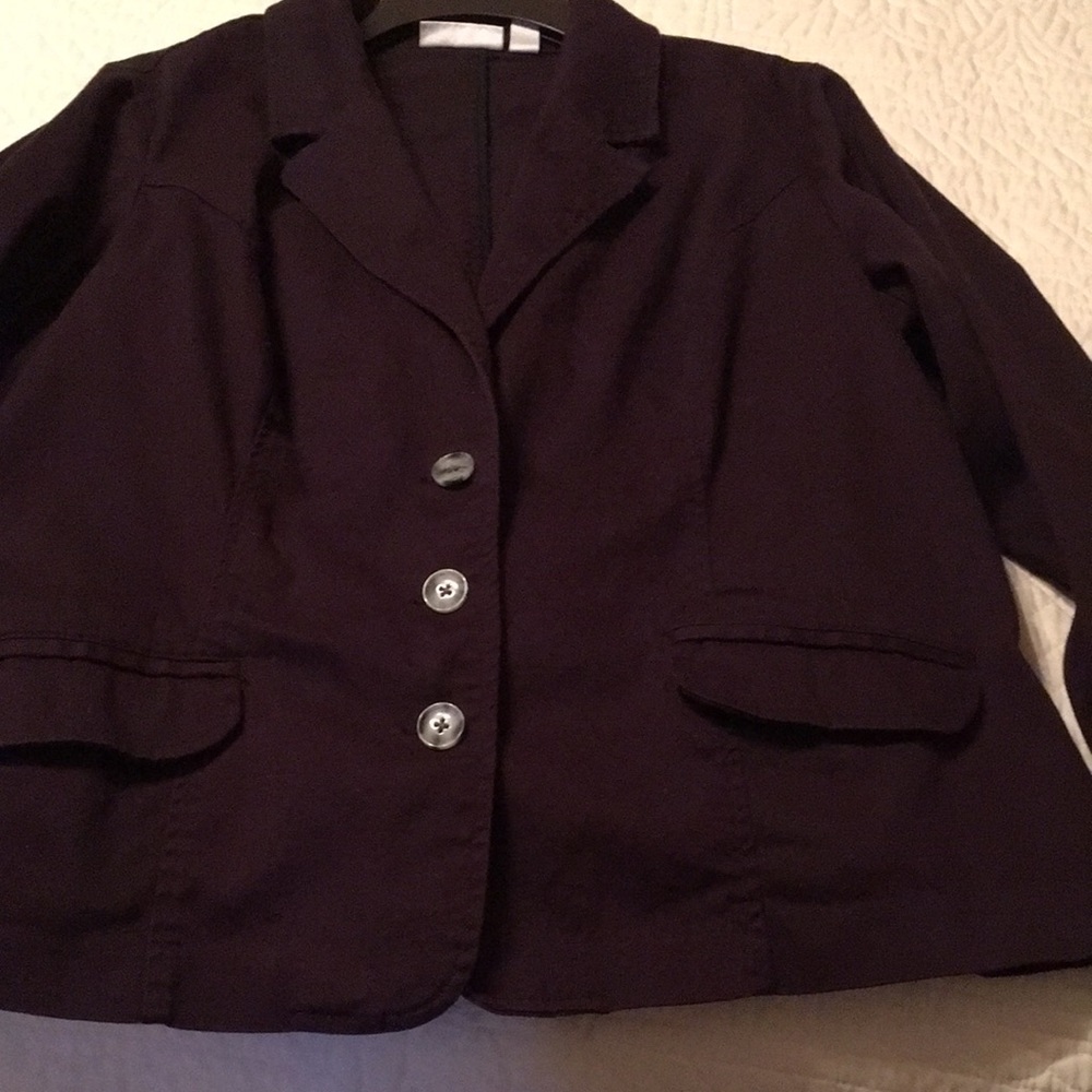 EUC Eggplant blazer - Picture 3 of 8